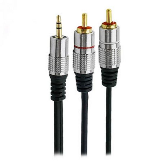 CABO P2+RCA FITZ - P2 ESTEREO X 2 RCA MACHO PLUG M