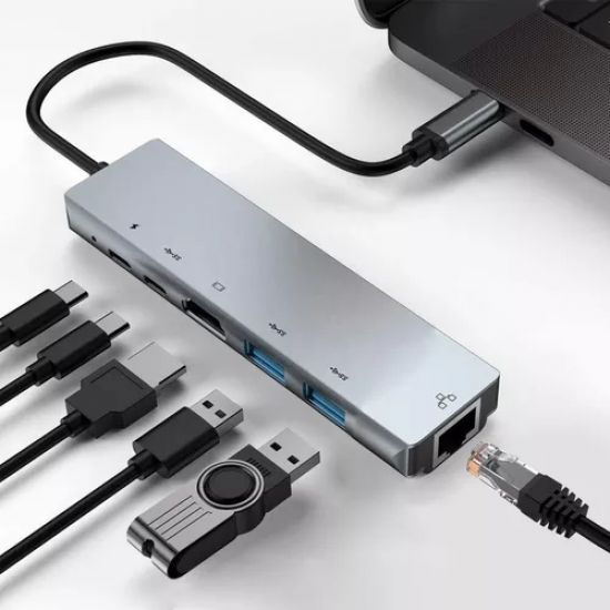 HUB USB TIPO C PARA HDMI 6 EM 1 3.0
