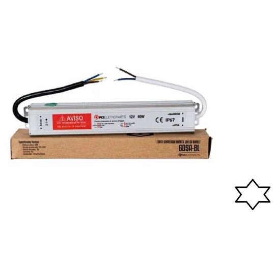 FONTE BLINDADA 12V 5A  BIVOLT