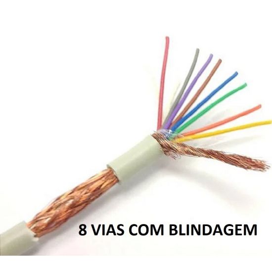 FIO MANGA 8X26 AWG COM BLINDAGEM X100 MULTCABO