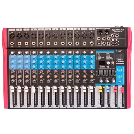 MESA DE SOM MS122 12 CANAIS