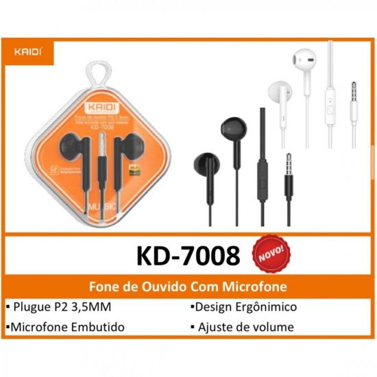 FONE DE OUVIDO P2 HMASTON EJ-104 PRETO