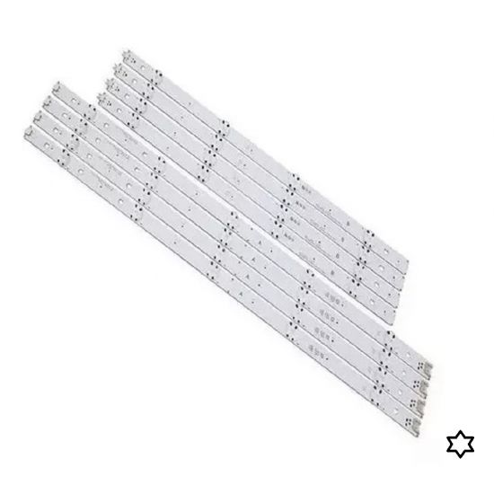 KIT 8 BARRAS LED LG 49UH6000 4 GRANDE 4 PEQUENAS