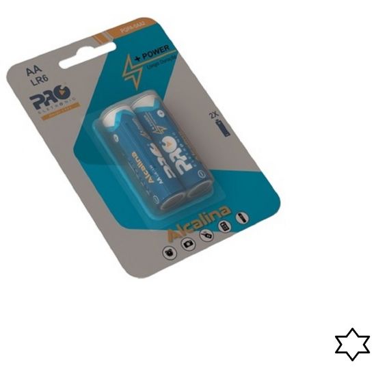 PILHA AA ALCALINA PROELETRONIC CART C/ 02 PILHAS