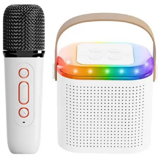 MINI KARAOKE BLUETOOTH COM MICROFONE SEM FIO