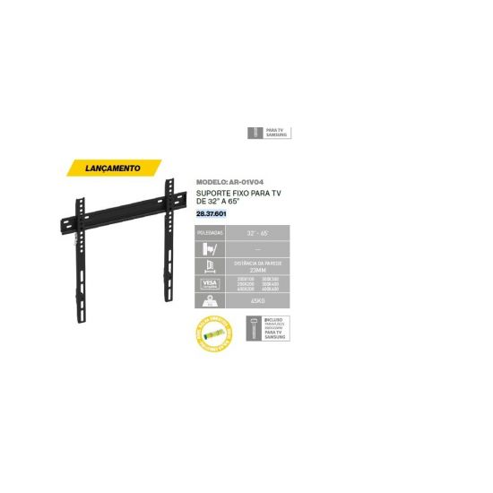 SUPORTE TV FIXO LCD/LED 32-65" MXT AR-01V04