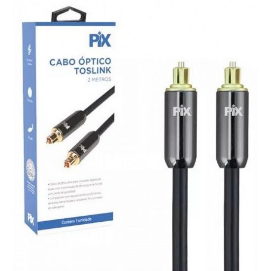 CABO OTICO TOSLINK - 2M - CONECTOR ALUMINIO
