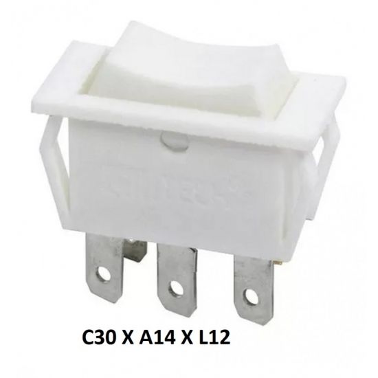 CHAVE GANGORRA KCD18-300 4 TECLA 3 POS BRANCA