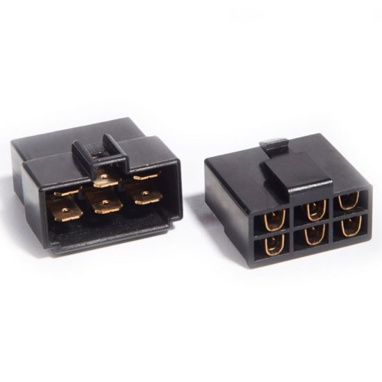 BINOCULO QUADRADO  6 VIAS PERMAK CONECTOR 6 VIAS QUADRADO AUTOMOTIVO