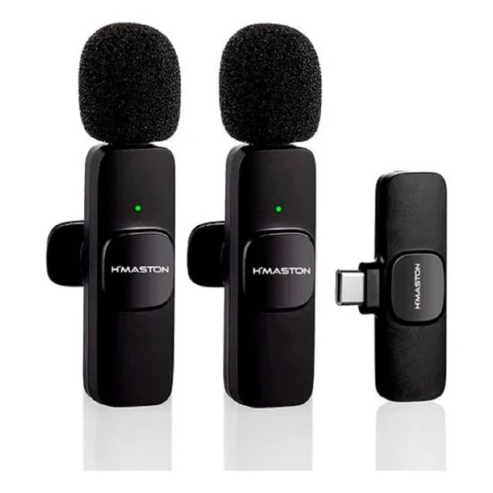 MINI MICROFONE DE LAPELA SEM FIO TIPO C MK-10 HMASTON