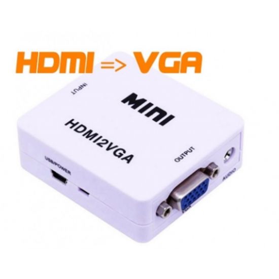 CONVERSOR HDMI X VGA ENTRA HDMI SAI VGA
