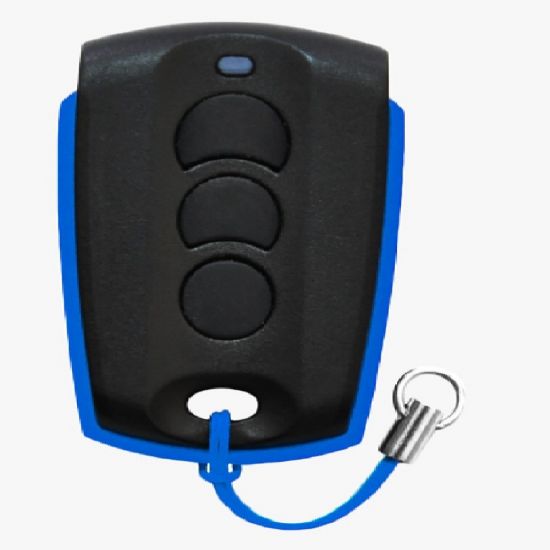 CT PORTAO HOMBRUS 433MHZ 3 BOTOES BIT AZUL CODE LEARN