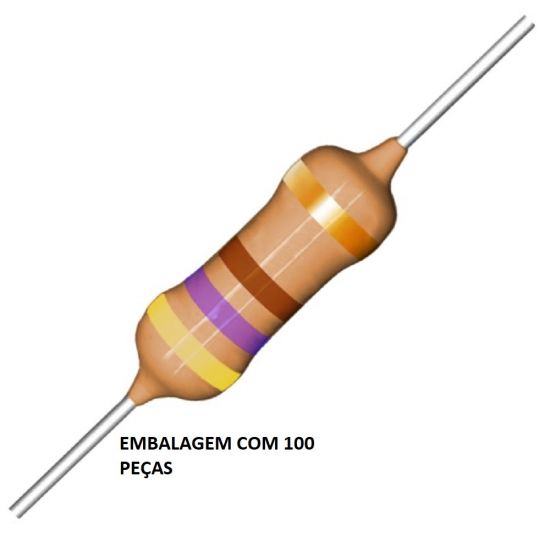 RESISTOR   1/4W      470R EMB C/100