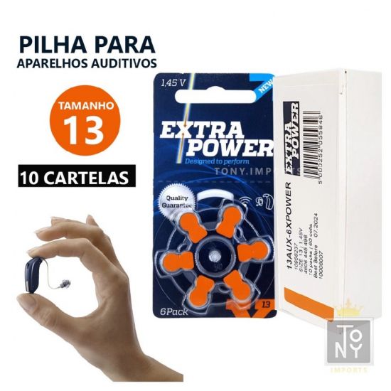 BATERIA AUDITIVA PR-48 TAMANHO 13 CARTELA COM 6