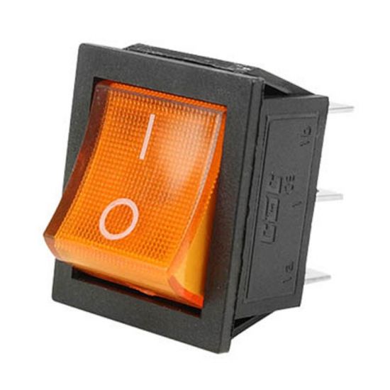 CHAVE GANGORRA KCD4-201N C/ LED 6 TERM. LARANJA