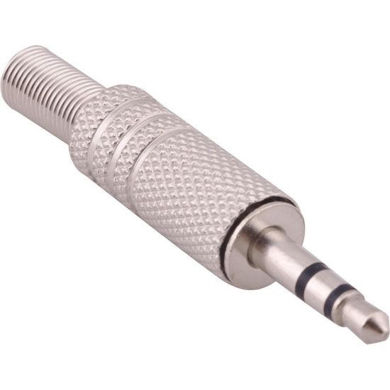 PLUG P2 STEREO METALICO NIQUEL
