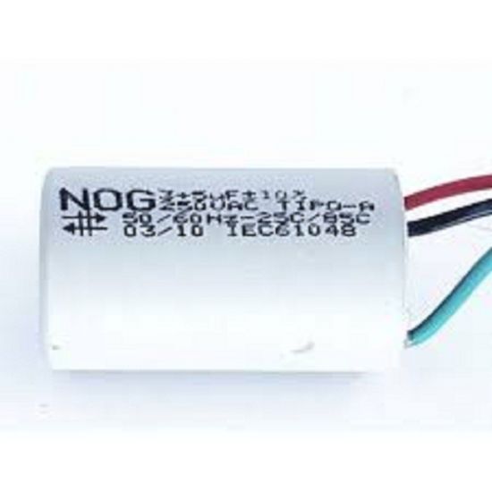 CAPACITOR MOTOR    20UF X 400V / 440V 2 FIOS  REDONDO TUBULAR ($$$03)