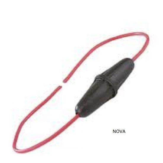 PORTA FUSIVEL C/FIO 1MM PERMAK - P/FUSIVEL VIDRO