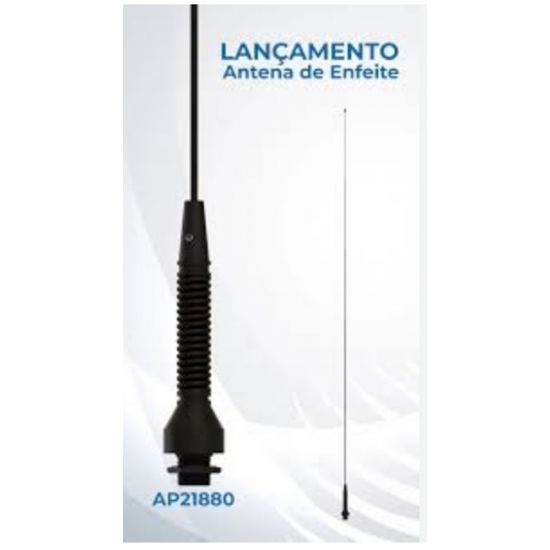 ANTENA DECORATIVA CAMIONETE/CARRO PRETO 21880