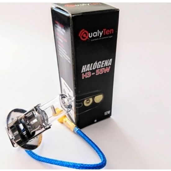 LAMPADA AUTOMOTIVA COMUM 12V 55W H3 QUALYTEN (PC)
