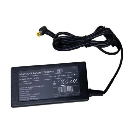 FONTE 19V 2,5A PLUG LG 6,3X4,4 IMPORT