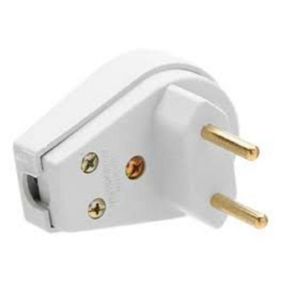 PINO MACHO 10A PRENSA CABO 10A BRANCO 2 PINOS PROFISSIONAL  DPT