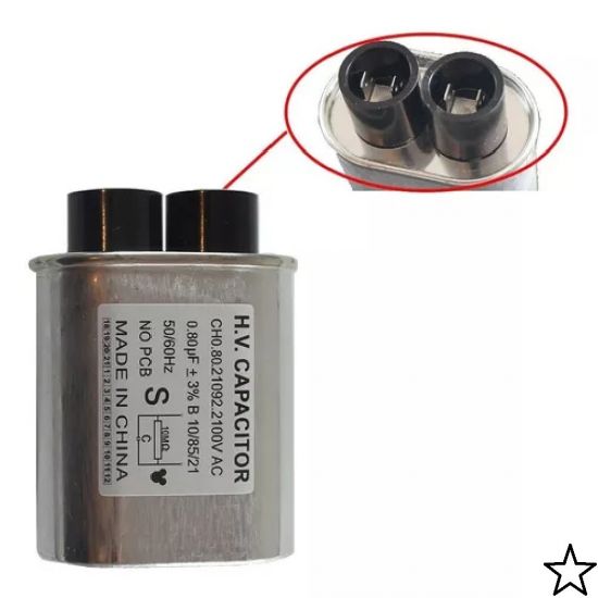 CAPACITOR MICROONDAS 0,80uF x 2000V TERM ESTREITO ($$$10)