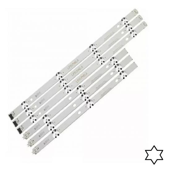 KIT 6 BARRAS LED LG 43LH5100 43LH5150 43LH5150 PREMIUN