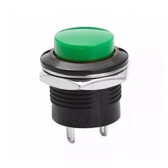 CHAVE PUSH BUTTON  R13-507 S/TRAVA N/A VERDE