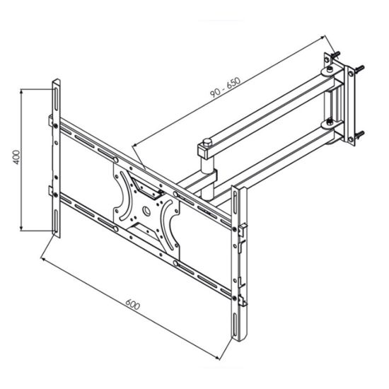 SUPORTE TRIARTICULADO 23-70 BRASFORMA SBRP2440