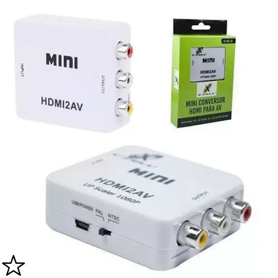 CONVERSOR HDMI X RCA ENTRADA HDMI SAIDA RCA