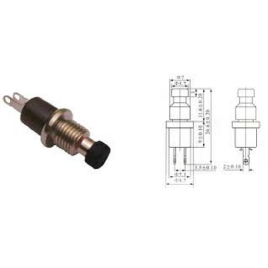 CHAVE PUSH BUTTON NA IMP 1A 250V  PQ