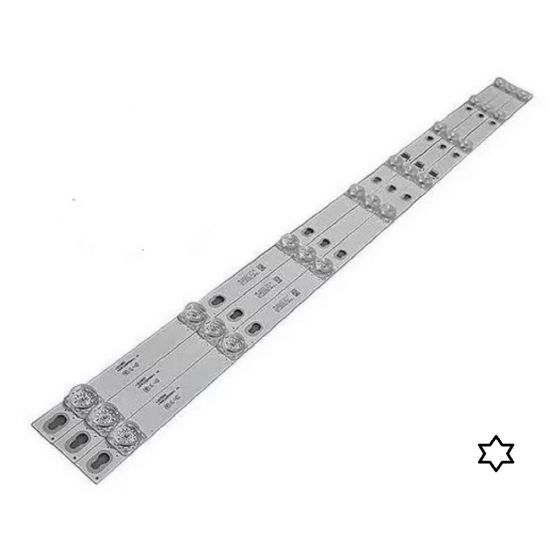 KIT 3 BARRAS LED TCL L43S4900 43D2900