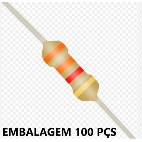 RESISTOR   1/4W     3K3 EMB C/100