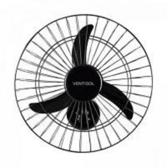 VENTILADOR PAREDE 60CM 127V VENTISOL NEW PRETO