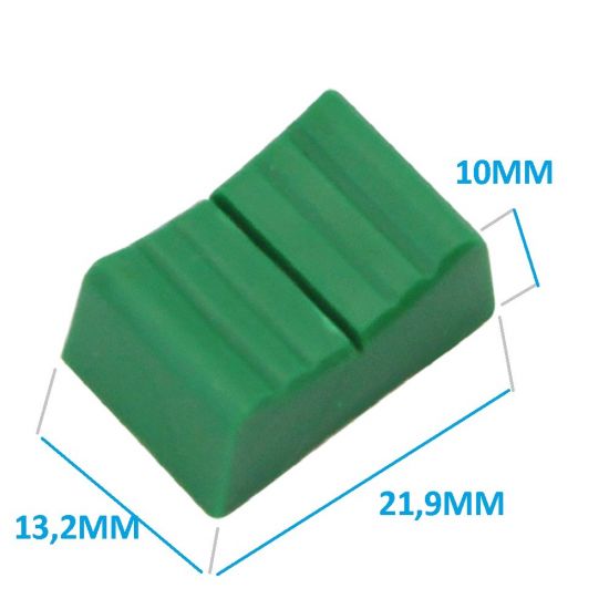 KNOB DESLIZANTE GRANDE VERDE 21,9MMX13,2MM
