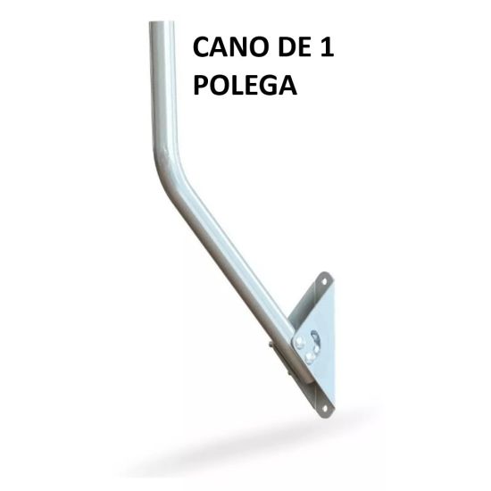 SUPORTE MASTRO PAREDE 50CM 1" P/ANTENA