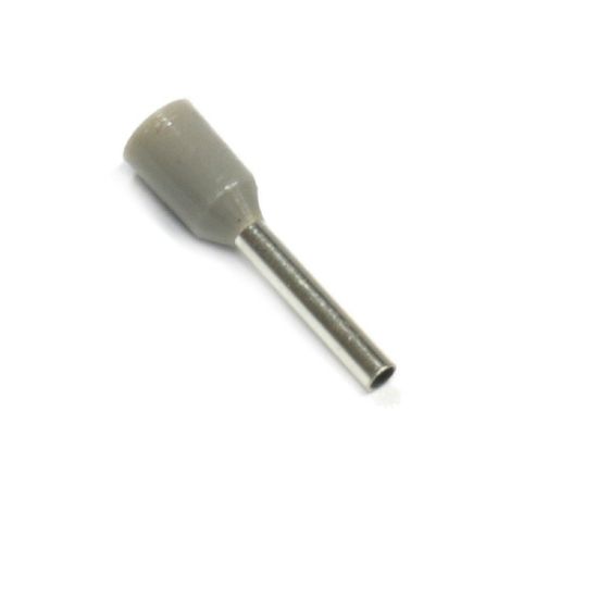 TERMINAL TUBULAR SIMPLES CINZA 0,75MM