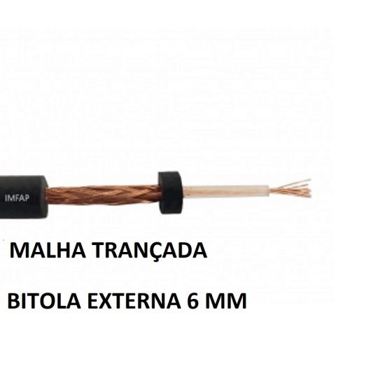 FIO AUDIO GUITARRA 1X0,30 IMFAP ($$$100) CABO GUITARRA MALHA TRANÇADA