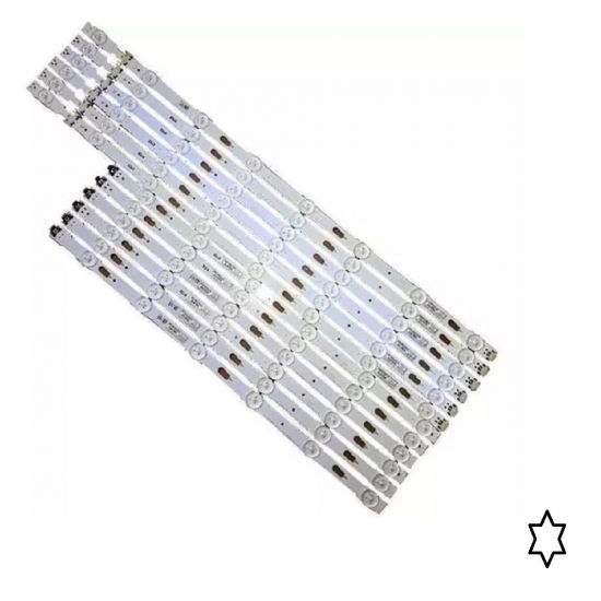 KIT 12 BARRA LED SAMSUNG UN55MU6100G UN55MU6100