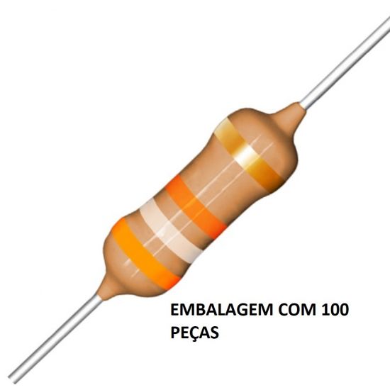 RESISTOR   1/4W    39K EMB C/100