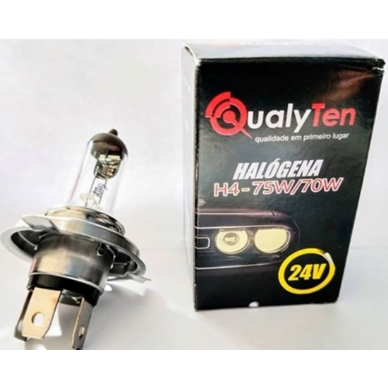 LAMPADA AUTOMOTIVA COMUM H4 12V 60/55W QUALYTEN