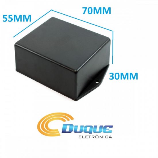 CAIXA PLASTICA MONTAGEM A30XL55XC70 PRETA C/ ABA
