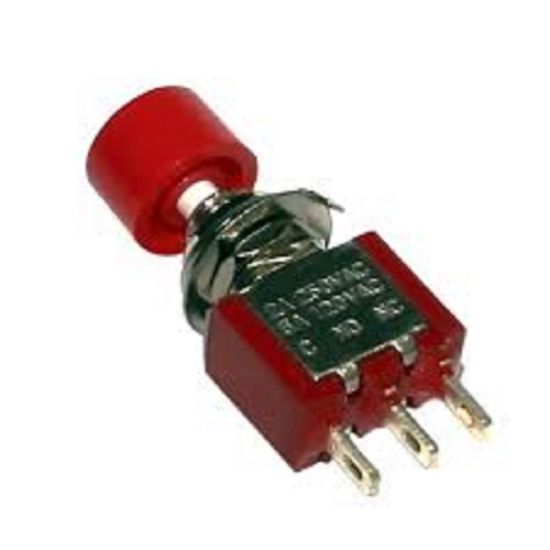 CHAVE PUSH BUTTON REDONDA 3T S/TRAVA DS-612