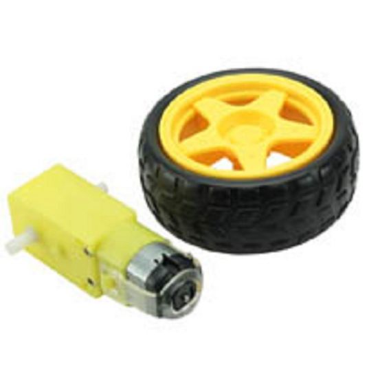KIT MOTOR DC 3-6V - RODA 68MM