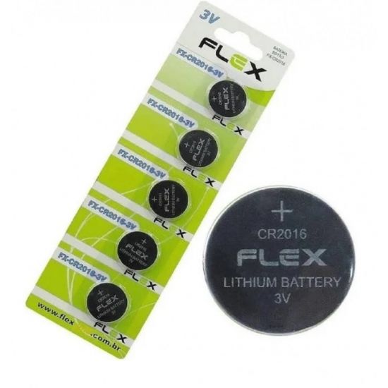 BATERIA LITHIUM CR2016 3V FLEX (UNITARIO)