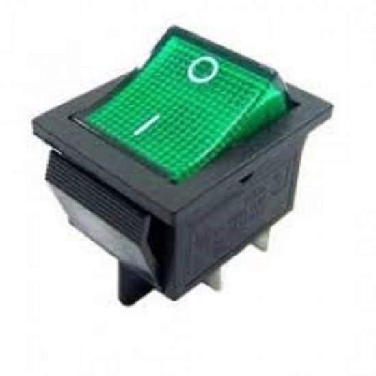 CHAVE GANGORRA KCD4-201N C/ LED 4 TERM. VERDE ($$$05)