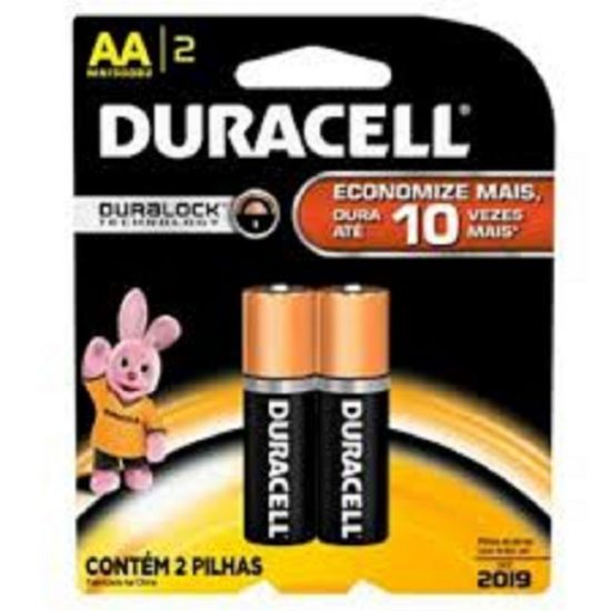 PILHA DURACELL AA ALCALINA EMB C/2
