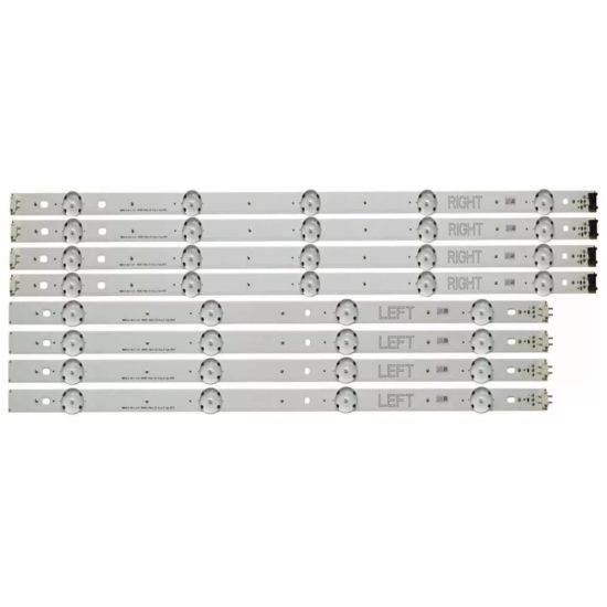 KIT 8 BARRAS LED  LG 49LJ5500 49UJ6300 49LJ551C 49uk631 49lk5700 49uk6200