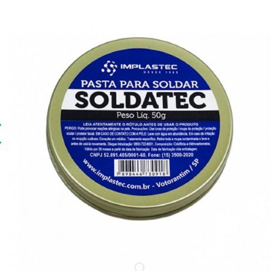 PASTA DE SOLDA SOLDATEC 50GR IMPLASTEC